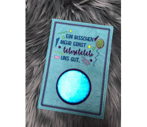 Stickdatei - Spruch "Ein bisschen mehr Ernst täterätätäte uns gut"